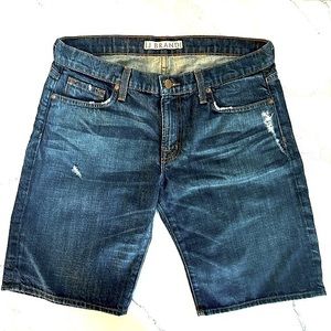 J Brand Relaxed Denim Bermuda Jean Shorts